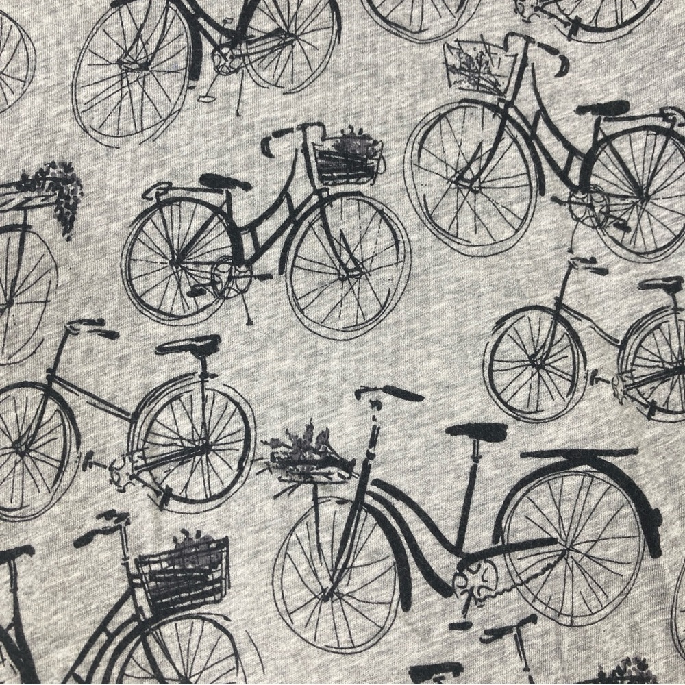 Anthropologie Weekend Bicycle Print Tee Women’s  Short Sleeves Size S - Picture 5 of 14